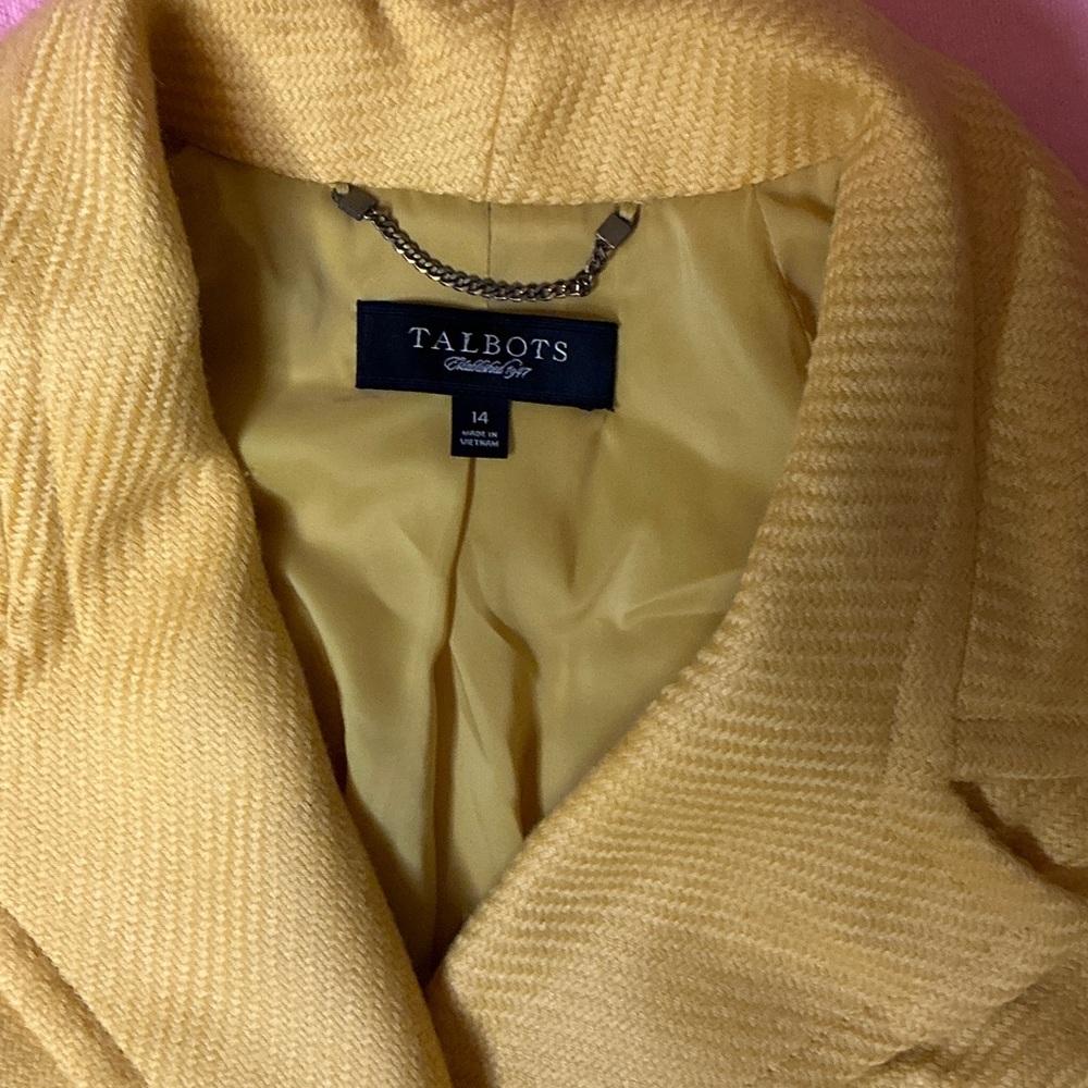 Talbots Vibrant Yellow Blazer - Picture 2 of 11